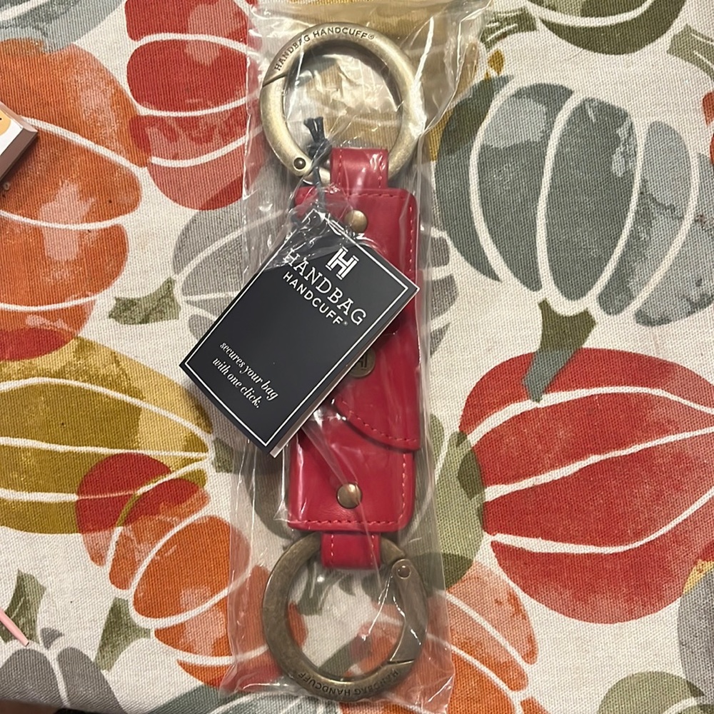 Handbag Handcuff. Red NWT